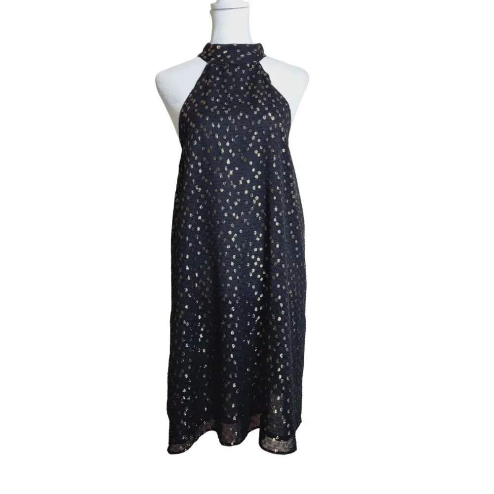 Chelsea 28 Black Mini Shift Party Dress Medium - Picture 2 of 10